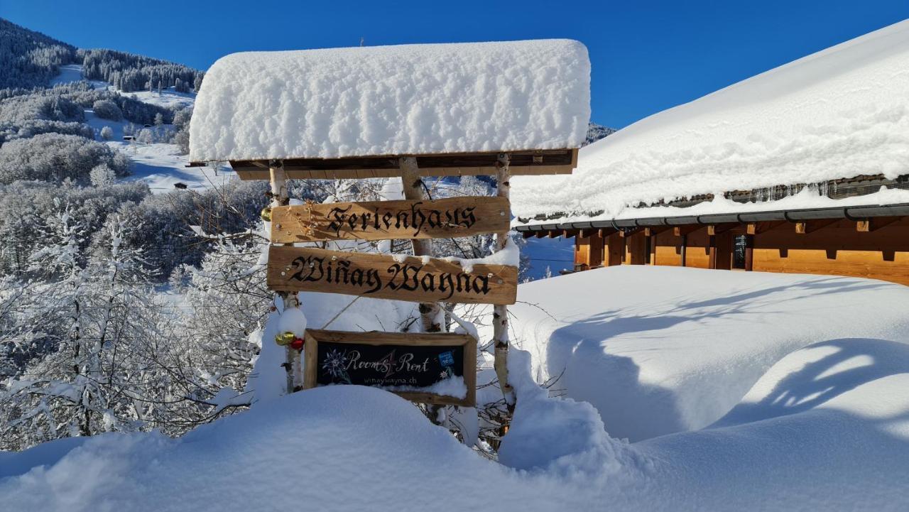 Ferienhaus & Ferienwohnung Winay Wayna Gotschna Blick Klosters-Serneus Extérieur photo
